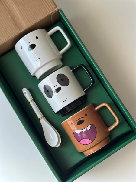 طقم فناجين الدببه الثلاث